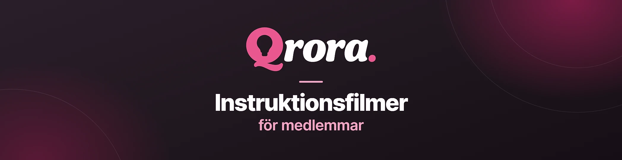 Instruktionsfilmer för Medlemmar